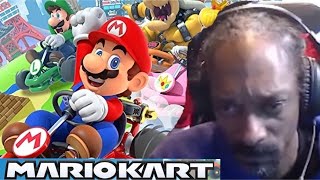 Snoop Dogg plays Mario Kart | Snoop Dogg RAGE QUIT | 1080p