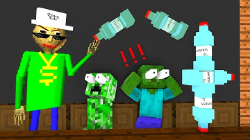 BOTTLE FLIP Challenge - Minecraft Animation