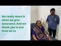 Drhiren patel  pmg hospital knee replacement testimonial