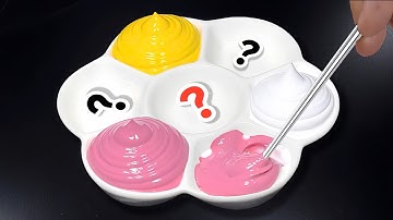 ❤️Making 4 Colors with Only 3 Primary Colors Pink , Yellow and White || Color Mixing