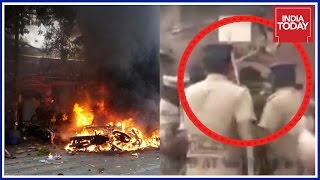 Jallikattu Protest : Violent Mob Torches Vehicles &amp; Police Station In Chennai