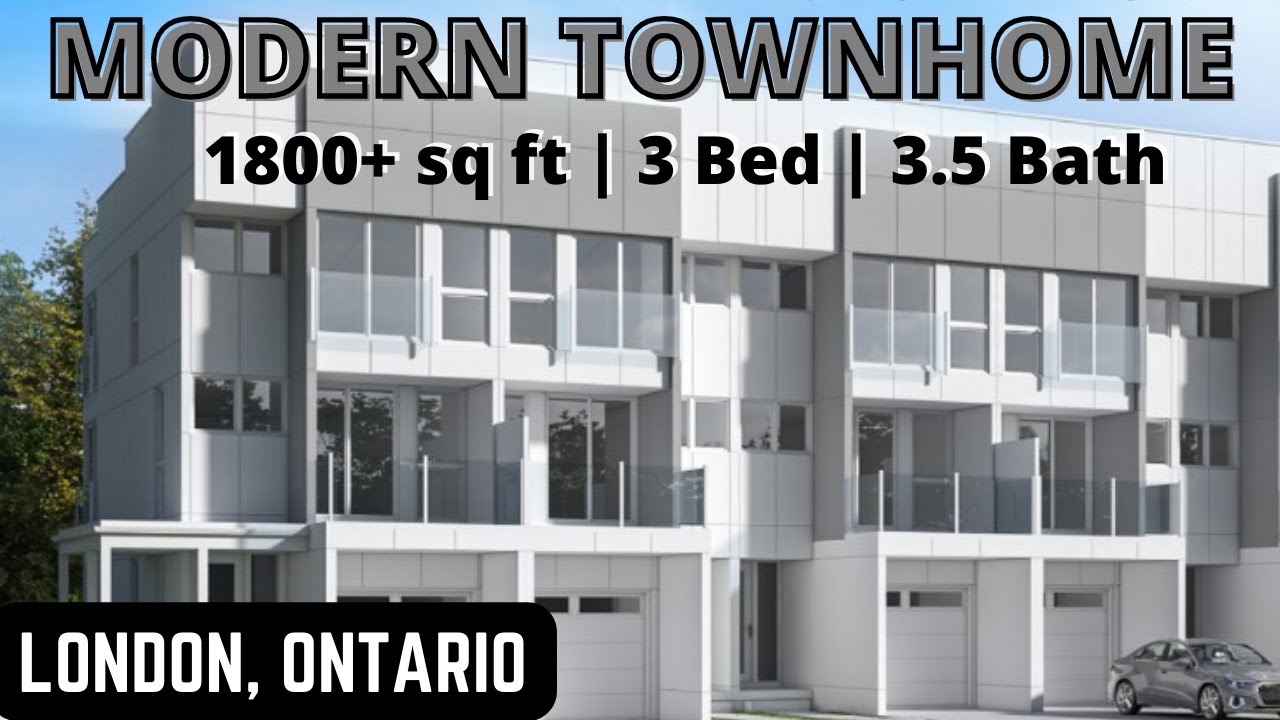 London, Ontario - Modern Townhomes New Build by Ironstone - 2022 & 2023