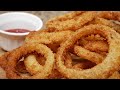 Crunchy HOMEMADE Onion Rings | the simple way