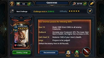 Deck Heroes: Grimoire Violence 5 Star in One Move