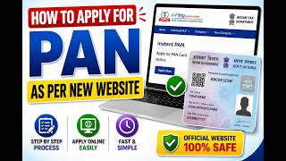 🚨 How to Apply for PAN Card on New Income Tax Website | Step-by-Step PAN Application Guide