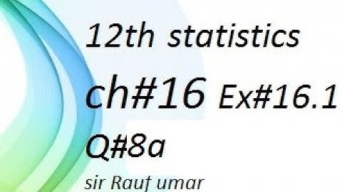 q8a ex16.1 ch16 ics statistics part2  punjab text time series