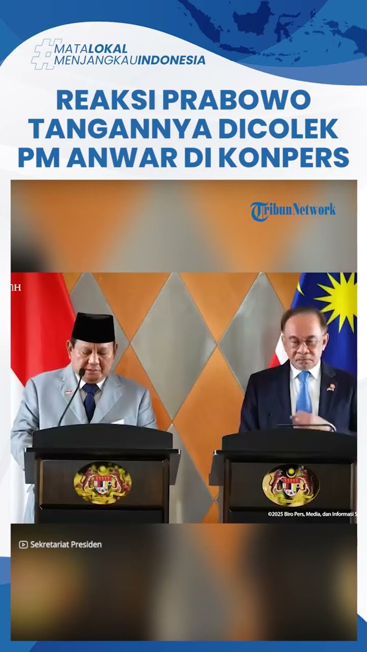 MOMEN KEAKRABAN 2 PEMIMPIN, Detik-detik PM Anwar Colek Prabowo