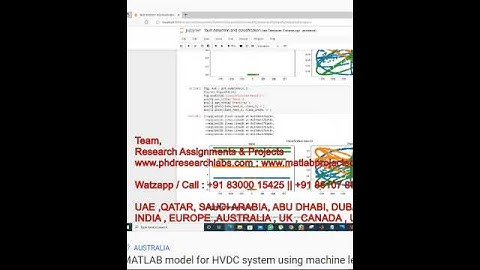 MATLAB model for HVDC system using machine learning - matlab simulation