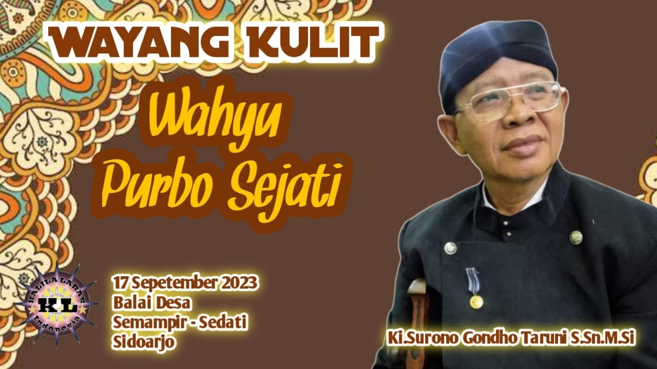 Wayang Kulit Dalang Ki Surono Gondo Taruno S.Sn, M.Si Lakon 