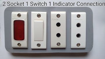 1 Switch 2 Socket 1 Indicator Connection | Electric Board Connection #boardconnection