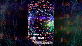 Baş Grup Elementleri - Kimya Video Sözlük #kimya