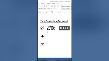 Phone & Email Symbol in ms word | Microsoft word short Keys | Ms Word symbols