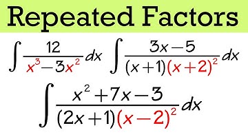 Integration By Partial Fractions (repeated linear factors)