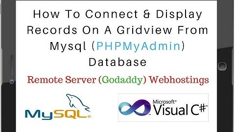 Mysql (phpmyadmin 4.5.1) connection string remote DataBase asp.net