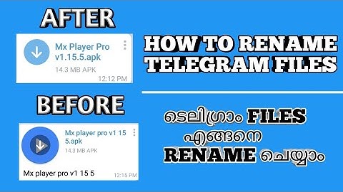 How To Rename Telegram Files | New Rename Bot | ടെലിഗ്രാം | Renamer bot | New Bot
