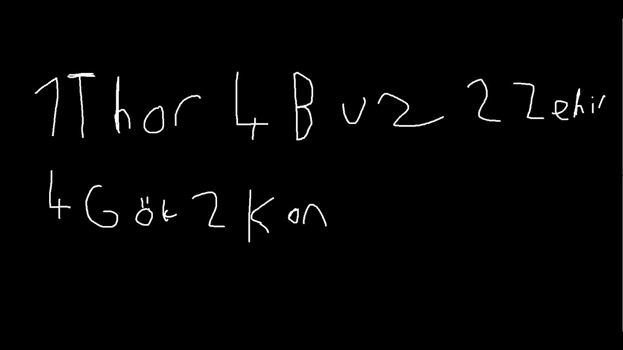 1X THOR 4X BUZ 2X ZEHİR 5X KAN 4X GÖK Kesme - Akeno