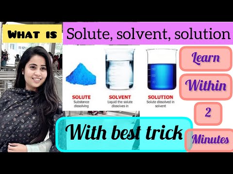 What is solute, solvent, solution || with BEST trick|