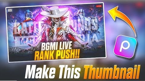 Make This Amazing LIVE STREAM Thumbnail in PicsArt 🔥 #bgmi #freefiremax #livestream #amd 