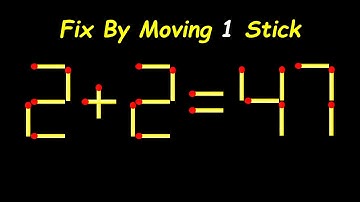 Mind-Blowing Matchstick Puzzle – Move 1 Stick to Win!