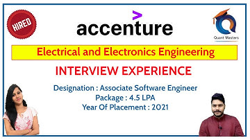 Accenture Interview Experience 2021 | EEE Branch #accenture #accentureinterview #freshersinterview