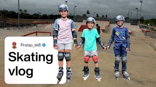 Skating practice vlog ! Happy time on Skates ! 