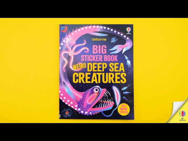 Carte de activitati Big Sticker Book Weird Deep Sea Creatures