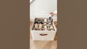This Amazon shoe organizer 😍 #amazonfinds #amazonfavorites #organization #adidas #sneakers