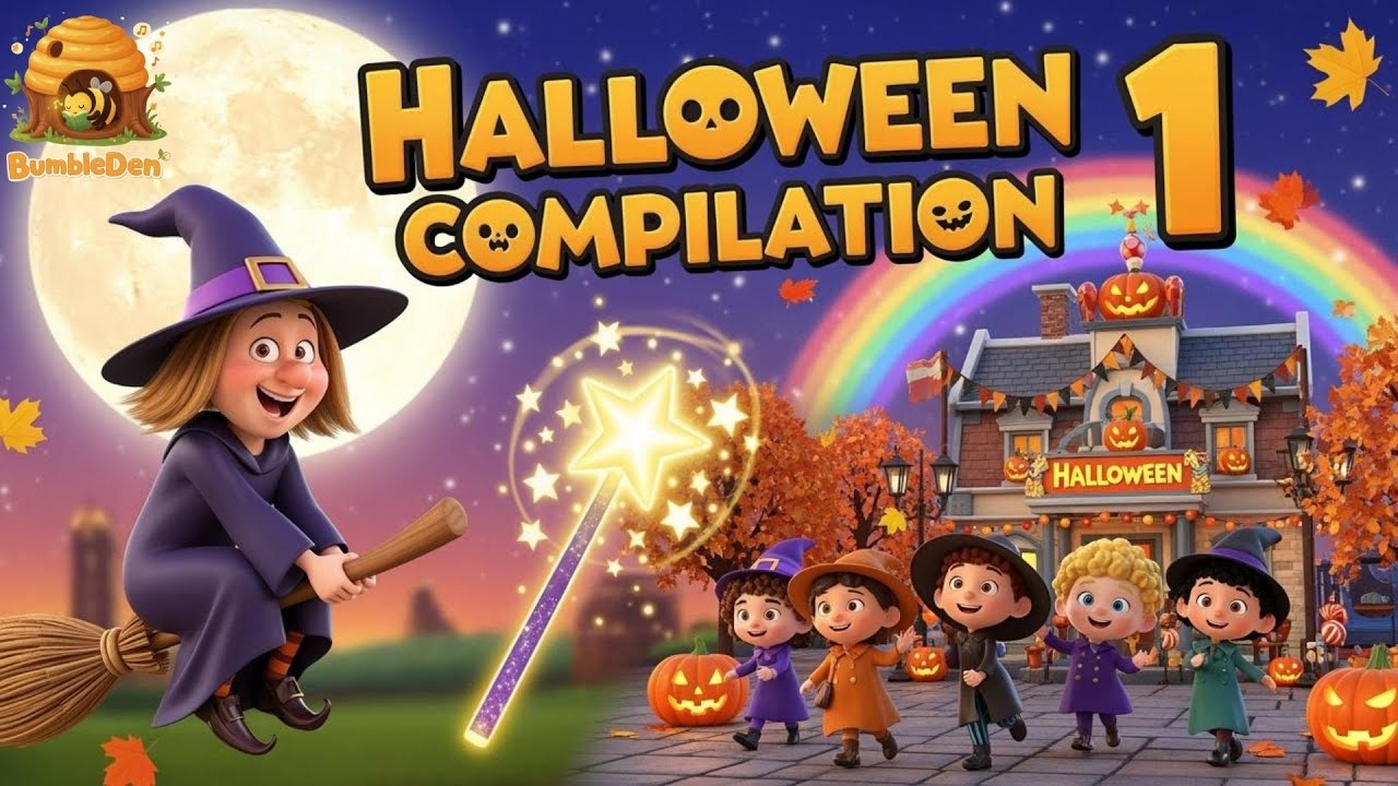 Bumble Den | Halloween Compilation 1 🎃 Witch, Magic Wand, Parade & Halloween Street Songs for Kids