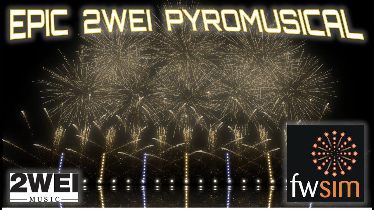 EPIC 2WEI PYROMUSICAL SHOWCASE - FWsim Virtual Fireworks Simulation - HAPPY 2022