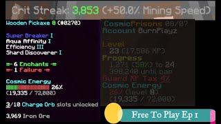 Cosmic Prisons: The BEST Way to Mine | F2P Sahara #1