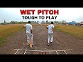 Wet pitch  difficult to play  gopro umpire head cam  cricket highlights  pinta vlogs