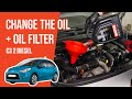 Change the oil and the oil filter Citroën C3 mk2 1.4 HDI 🛢