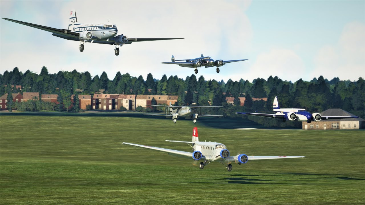 1930s Airliners | Croydon Airport (London) | MSFS | 4K