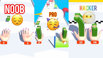 NOOB Vs PRO Vs HACKER— 🖐 Hand Stack #handstack#gaming #viral #live #