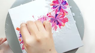 (417) Waltz of Spring | Idea to paint flowers easily | Plastic wrap smash | Designer Gemma77