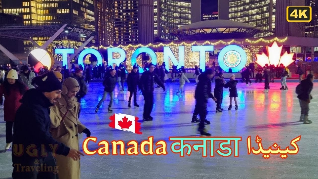 Downtown Toronto Christmas Vibes | Nathan Phillips Square & Yonge ...