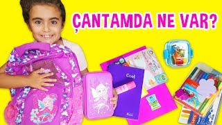Okul Çantamda Ne Var? Okula Dönüş Back To School Alışveriş Videoları Umikids