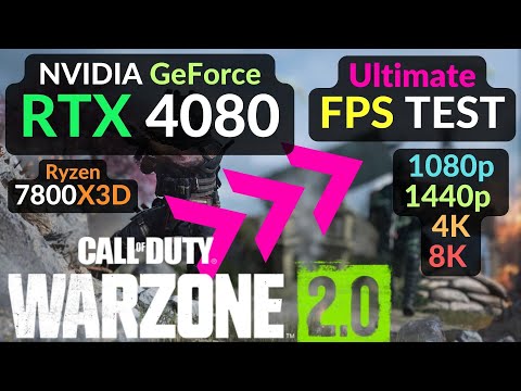 RTX 4080 CoD: Warzone 2.0 ALL SETTINGS TESTED 1080p 1440p 4K 8K