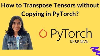 How to Transpose Tensors without Copying in PyTorch?