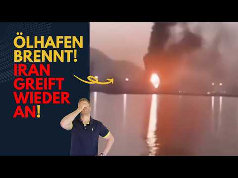 Oil port ON FIRE! Iran attacks again! Does the WAR continue? Iran situation report (34)