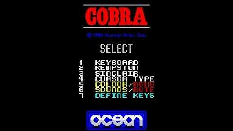 Cobra - ZX Spectrum game music