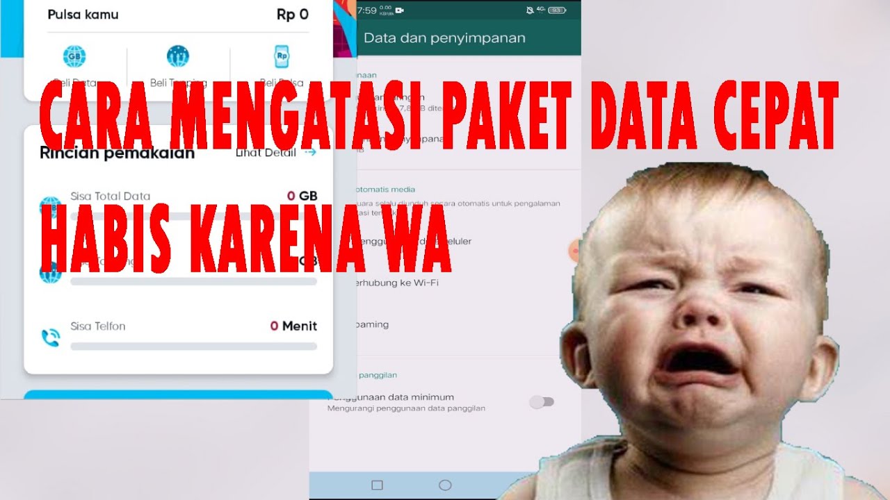 cara mengatasi paket data cepat habis karena wa