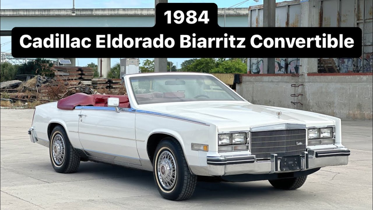 1984 Cadillac Eldorado Biarritz Convertible Driving Video YouTube