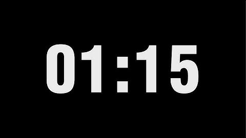 1 Minute 15 Second Timer Countdown | 1:15