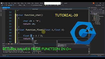 Returning Values from Functions in C++ |Tutorial 39 | Return from function | Class 39 | Urdu/Hindi