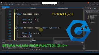 Returning Values from Functions in C++ |Tutorial 39 | Return from function | Class 39 | Urdu/Hindi