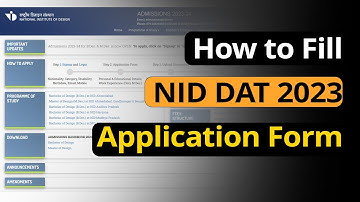 How to fill NID DAT 2023 Registration Form: Step by Step Application Process