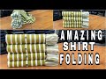How to fold shirt for showroom  new style folding  organization tips to save space