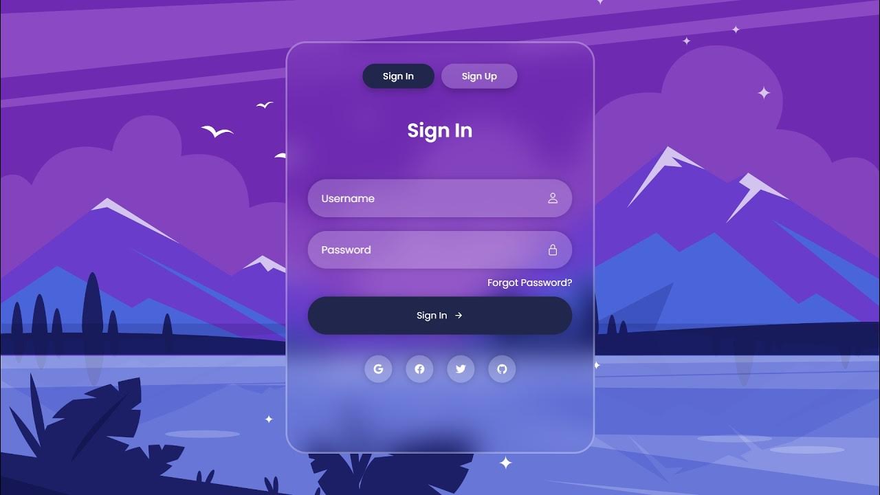 Modern Login And Register Using HTML, CSS & JavaScript - YouTube