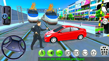 Car Vs Bullet Train Railway Station In 3D Driving Class - Android iOS Gameplay